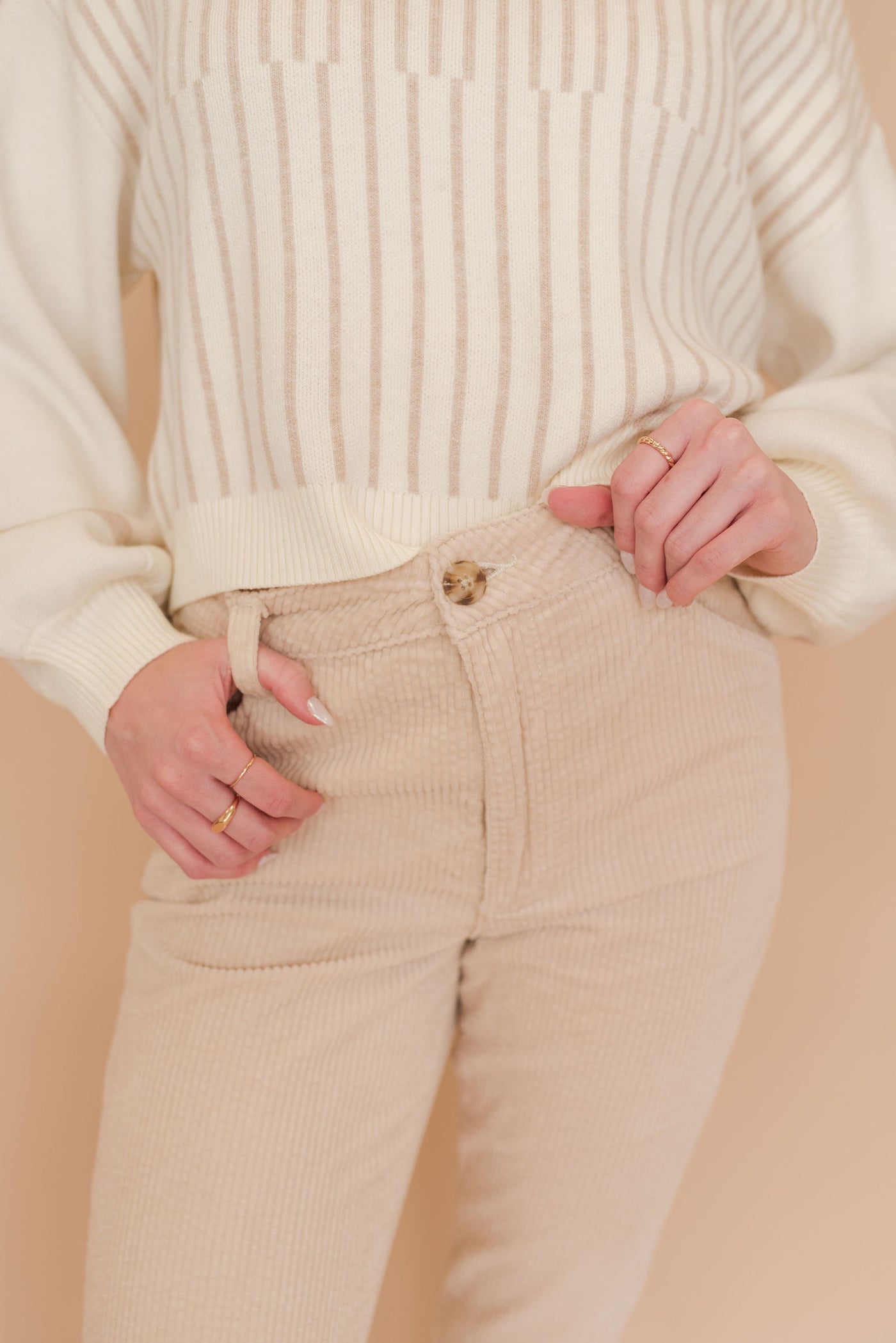 Montay Corduroy Tapered Trouser - Poppy and Stella