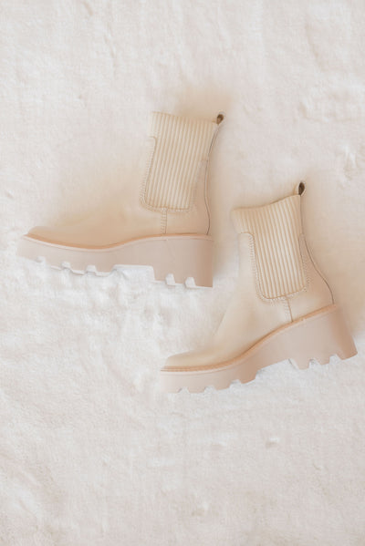 Dolce Vita | Hoven H2O Boots | Ivory Leather - Poppy and Stella