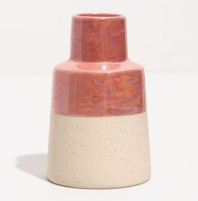 Pink Iridescent Vase - Poppy and Stella