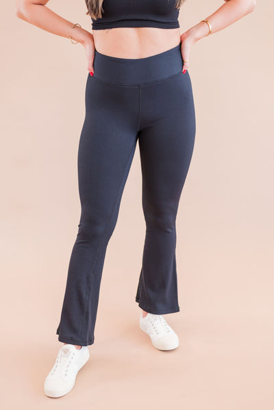 Teddy Flared Ribbed Leggings - Poppy and Stella