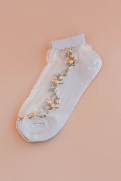 Rose Garden Semi Sheer Socks | Assorted - Poppy and Stella
