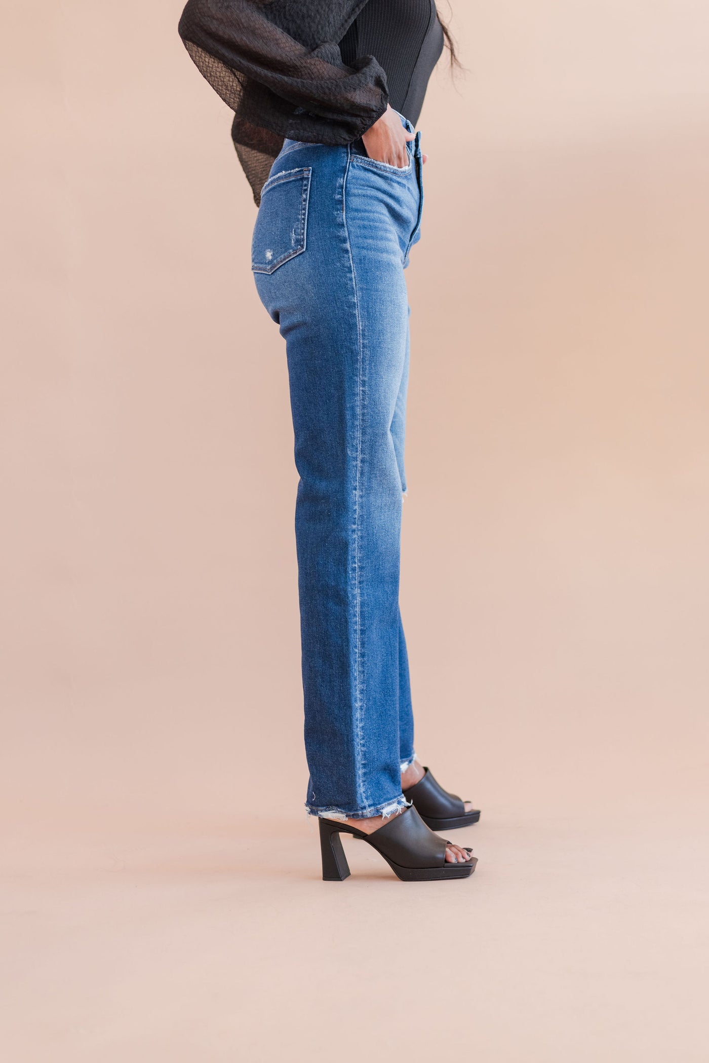 Alana Super High Rise Straight Jeans