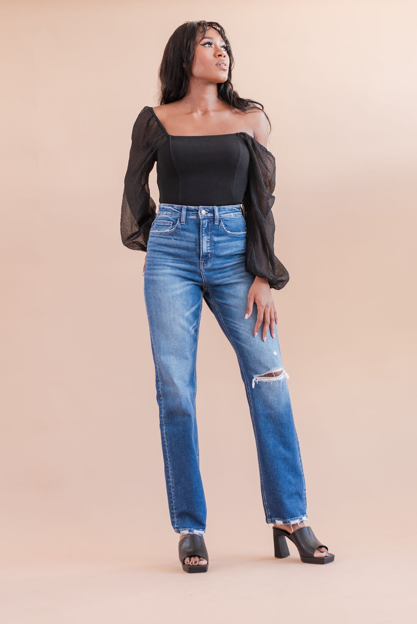 Alana Super High Rise Straight Jeans - Poppy and Stella