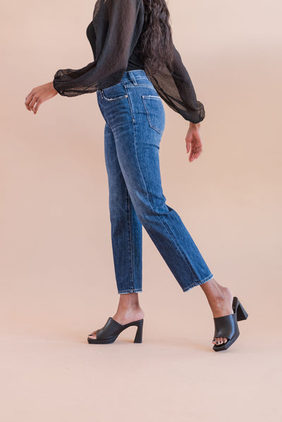 Pistola | Charlie High Rise Classic Straight Ankle - Poppy and Stella