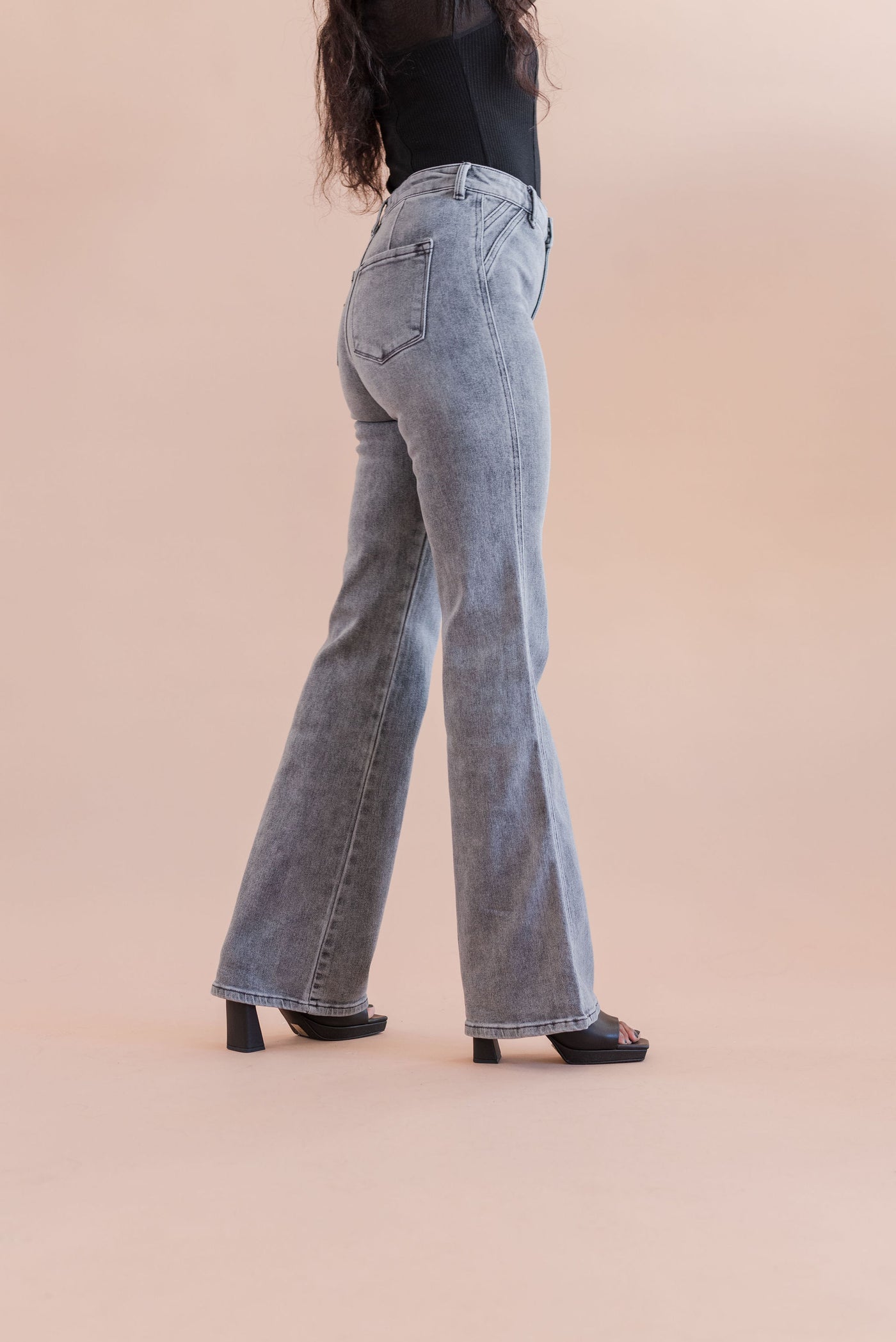 Pierre High Rise Mini Flare Jean