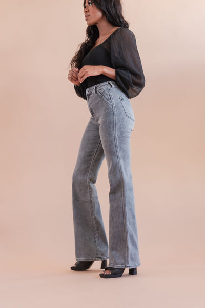 Pierre High Rise Mini Flare Jean