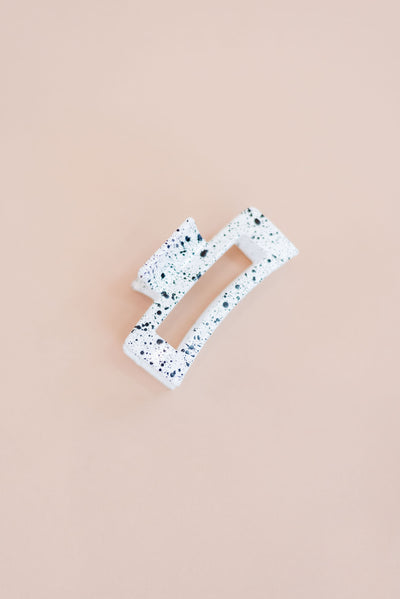 Stevie Medium Speckled Square Claw Clip - Poppy and Stella