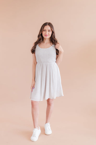 Tanya Smocked Mini Dress