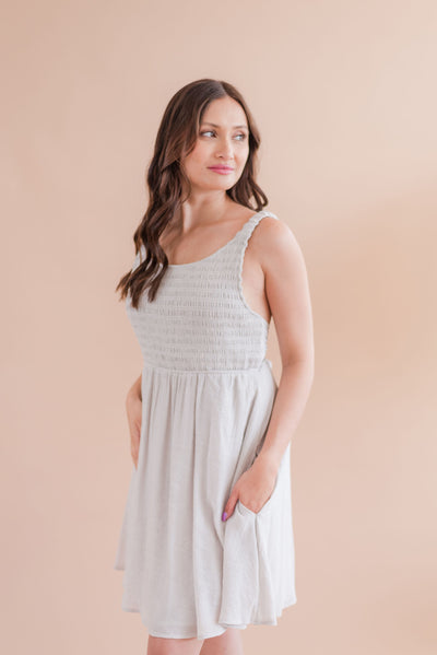Tanya Smocked Mini Dress