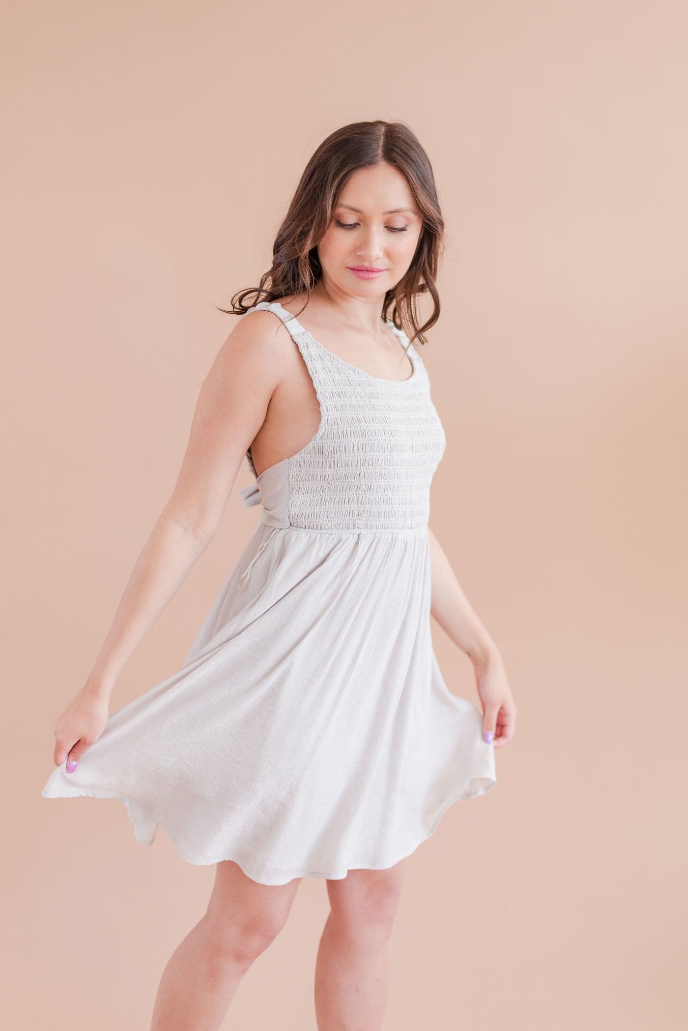 Tanya Smocked Mini Dress