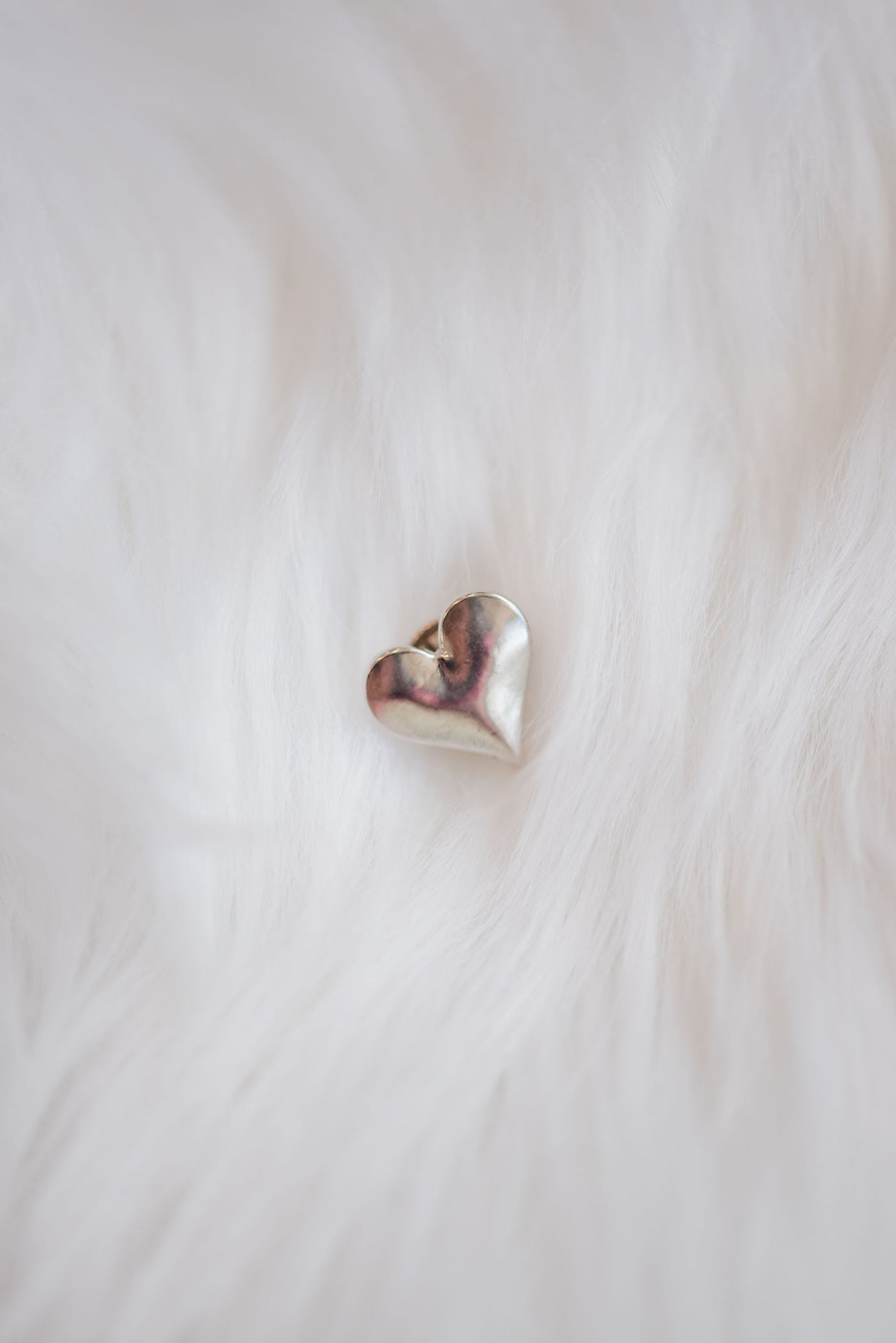 Heart Shaped Pin | Silver - Poppy and Stella