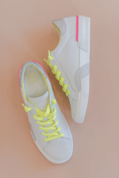 Dolce Vita | Zina Sneaker | Neon Multi Leather - Poppy and Stella