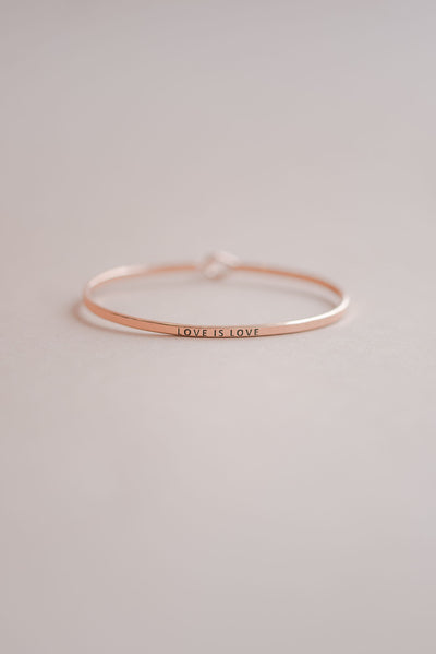 Mantra Clasp Bracelet | Love is Love - Poppy and Stella