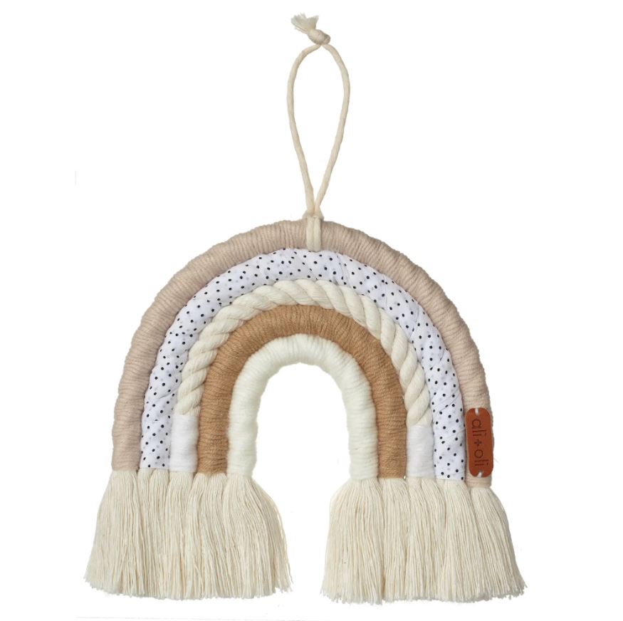 Macramé Nursery Wall Décor | Pastel Rainbow