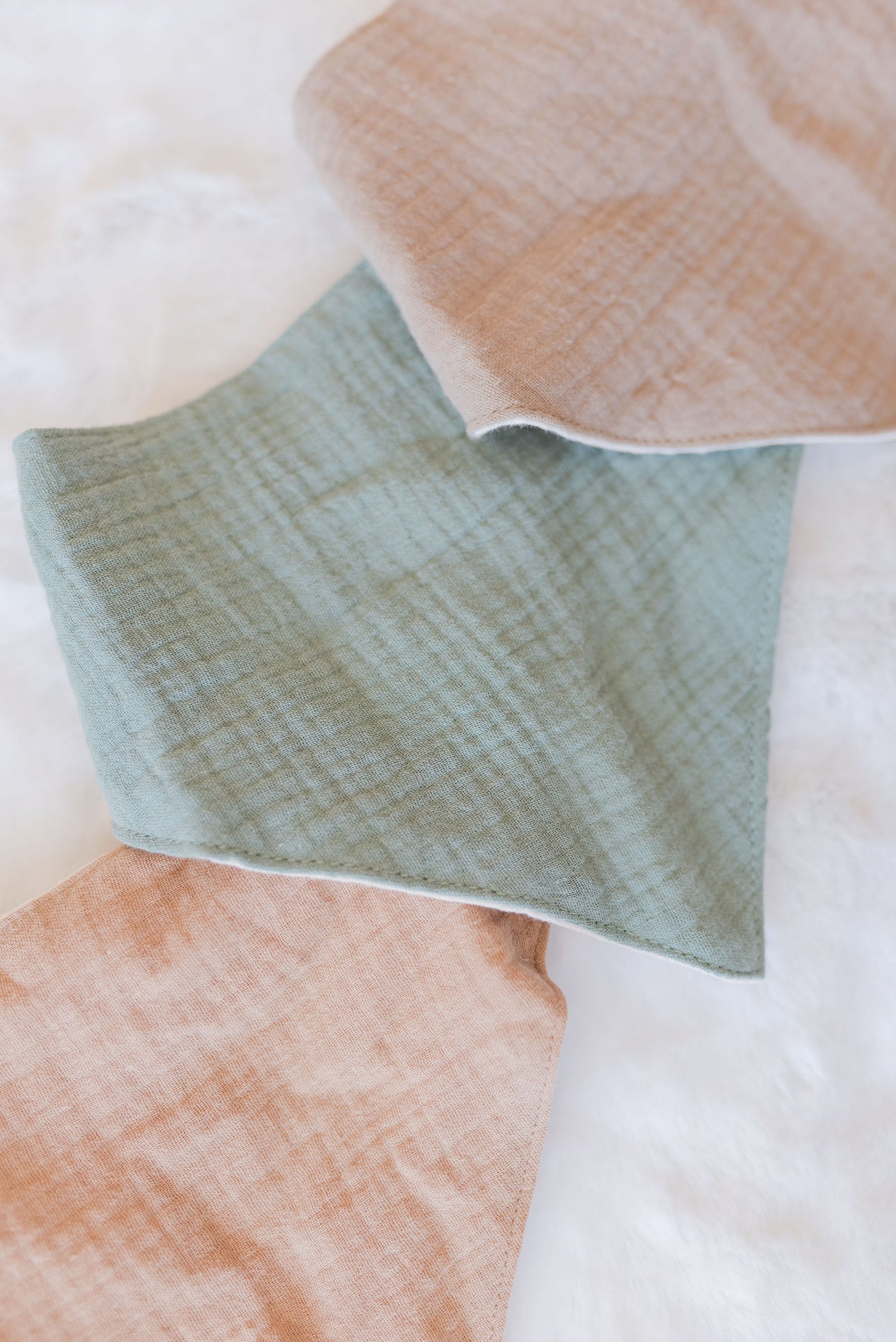 Double Sided Snap Linen Bandana Bib | Asst. - Poppy and Stella