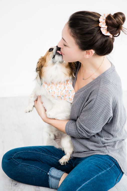 Matching Pet Bandana & Scrunchie Set - Poppy and Stella