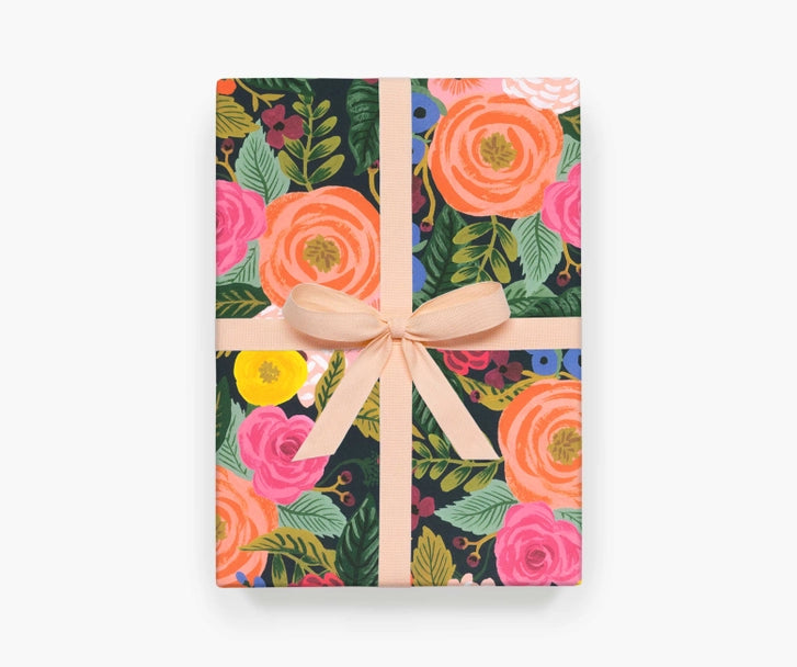 Rifle Paper | Juliet Rose Wrapping Paper - Poppy and Stella